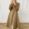 100% Wool Women Coat MODERN NEW SAGA Winter Warm Wool Long Coat High Quality Autumn Wool Long Jacket Pea Coat Handmade Cashmere Overcoat