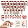 Jesus Love You Matchbox Decoration Match Box with Holding Love Heart Mini Jesus Figurine Inside Valentines Day Easter Religious Ornament Gift