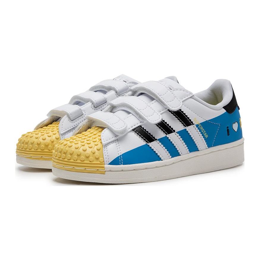 LEGO x adidas Superstar CF C I Love Lego - Белые Ярко-синие Детские Кроссовки Облачно-белые Основной черный IF2911