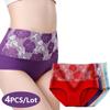 4pcs/lot Plus Size 3XL Women Cotton Panties Women Sexy High Waist Underwear Women Intimates High Quality Briefs Lingeries