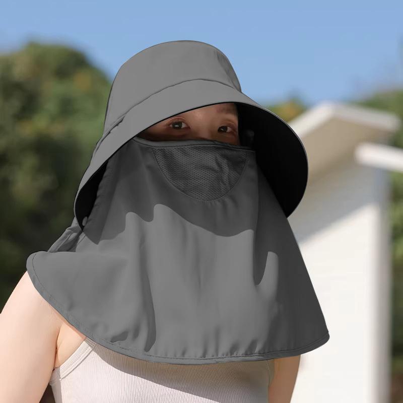 Shawl sun protection hat with face covering sun hat women's shade shawl hat women's no shade plus outdoor spring and summer hat