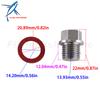 Outboard Motor 90340-14M06 14M00 18-2456 Oil Drain Screw Plug for Yamaha 75HP-300HP, 3R3077051M for Nissan Tohatsu