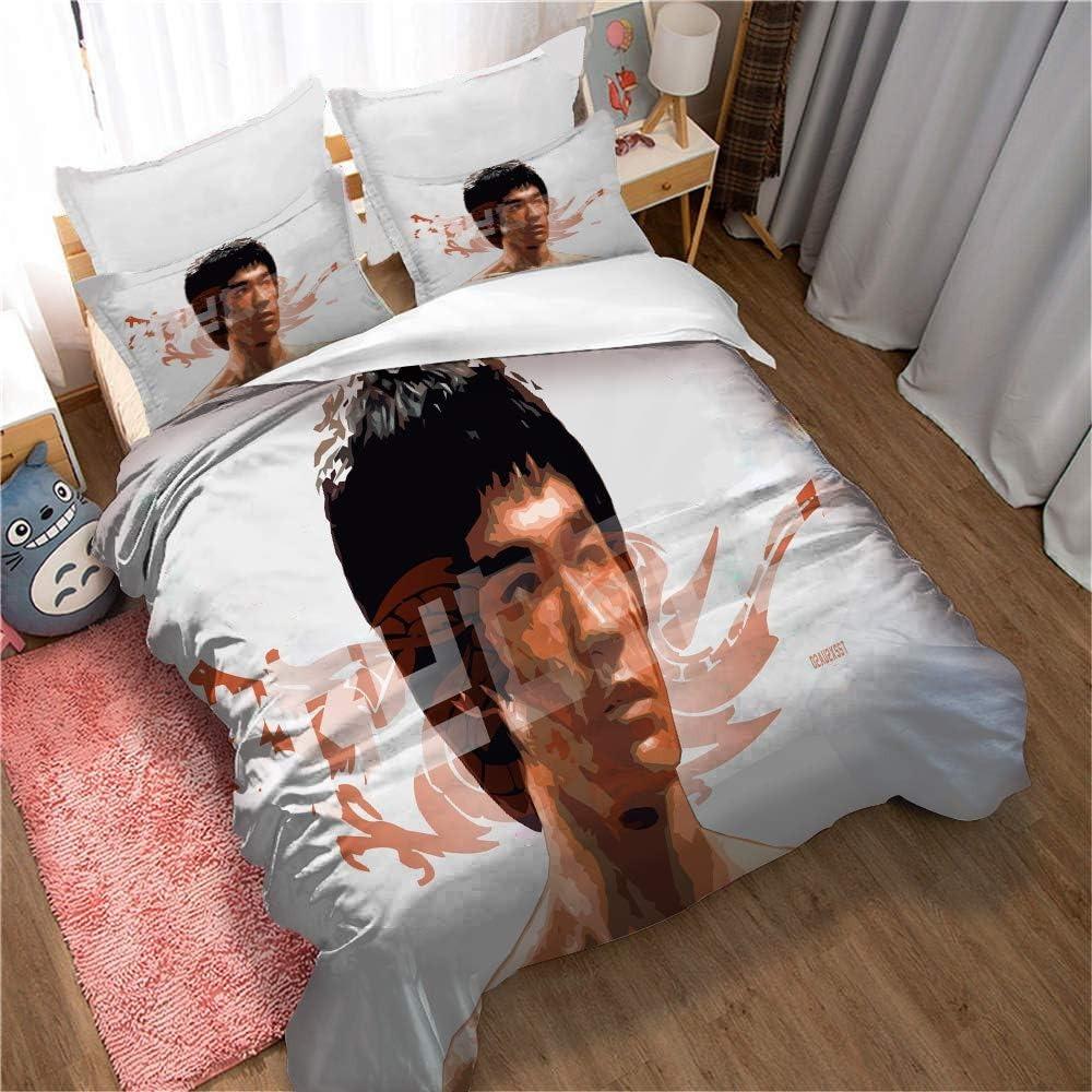 B-Bruces L-Lee Bedding Set Duvet Cover Bed Set Quilt Cover Pillowcase Comforter king Queen Size Boys Adult Bedding
