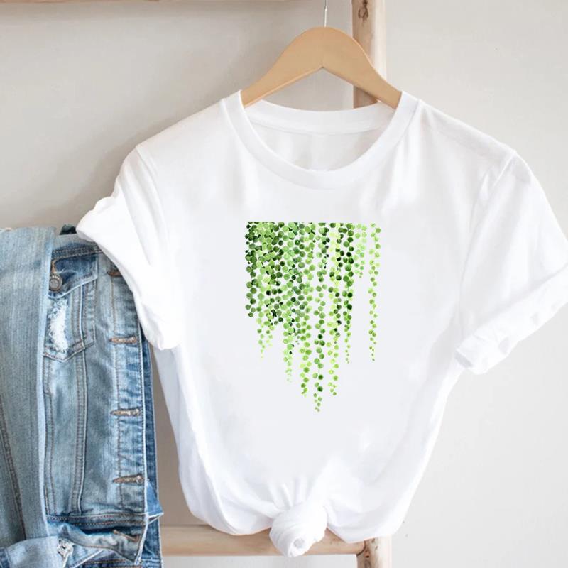 (Азиатский размер) Футболка женская с принтом женская одежда милый тренд милый тренд повседневная модная футболка с коротким рукавом женская футболка с графическим рисунком
