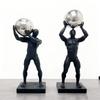 Абстрактная Подвижная Фигурка из Смолы Гимнастическая Фигурка с Мячом Скульптура Поделка Декоративный Элемент для Дома