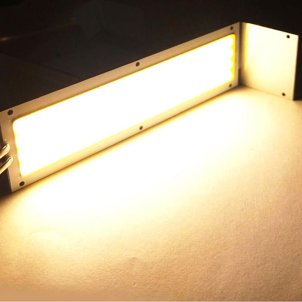 Новая светодиодная лента COB 12 В-24 В, 1000 лм, 10 Вт, лампа высокой мощности, теплый/холодный белый цвет