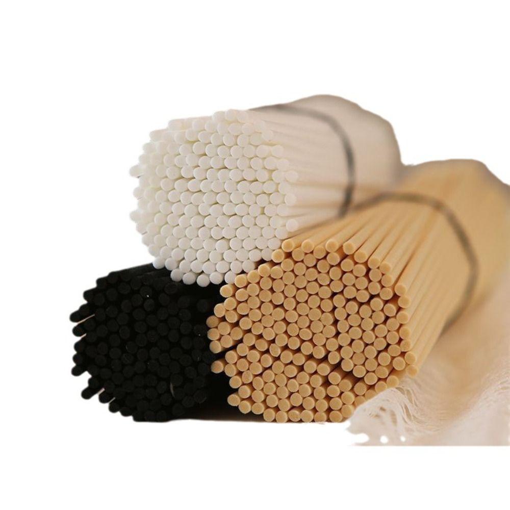 100Pcs Black/White/Wood color Reed Diffuser Replacement Stick Aromatherapy Refill Sticks Bathroom