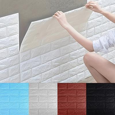20 шт. 3D обои с имитацией кирпичного узора, отслаивающиеся и наклеивающиеся, 3D панели для стен под кирпич, самоклеящееся водонепроницаемое покрытие из вспененного полиэтилена, подходящее для украшения стен!