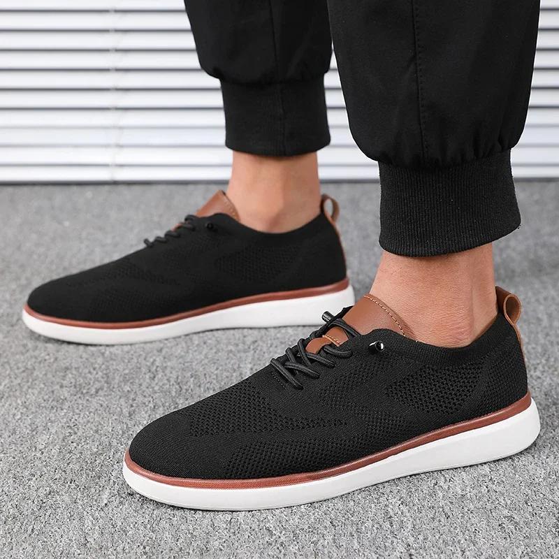 Fashion Men's Lightweight Knitted Shoes Comfortable All Day Long Have Excellent Fit Walking Shoes Suitable for Daily Wear Hiking Shoes
