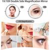 8Большое зеркало для макияжа с подсветкой1X 10X Перезаряжаемое Зеркало с регулировкой высоты HD с 3-цветной диммируемой подсветкой 36