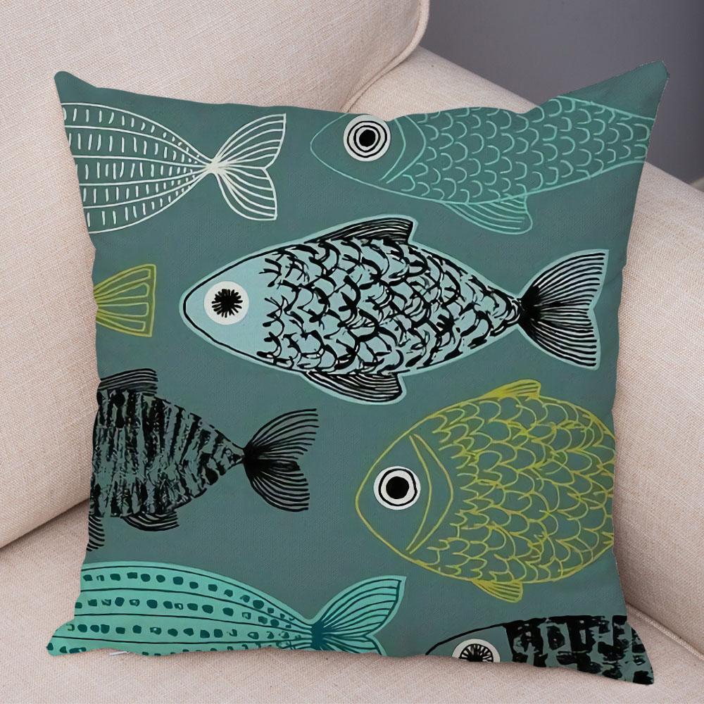 Абстрактное искусство, декоративная наволочка с геометрическим растением, деревом, цветком, диван, домашняя автомобильная наволочка