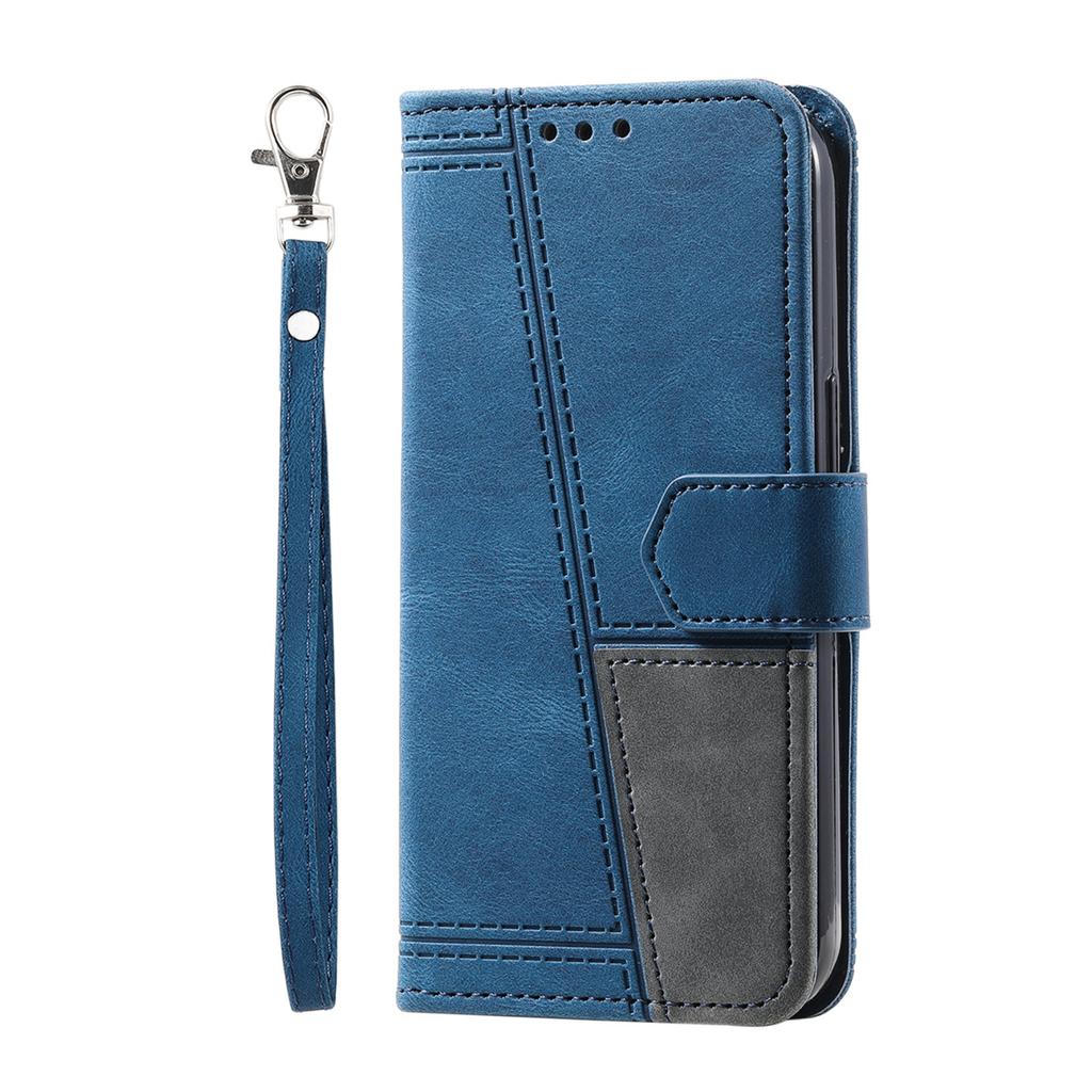 For Sony Xperia XZ1,Xperia XA2,XA1,Xperia 1 II,Xperia 10 II,Xperia 5 III...Hand Rope Style Splicing Design PU Leather Flip Stand Wallet Phone Case