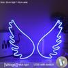 Украшения для вечеринок Светящиеся палочки Неоновый свет Украшение комнаты Красочные огни Атмосфера Креативные украшения Подсветка Крылья ангела