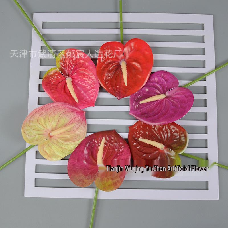 3D Anthurium Flamingo Flower – Smooth White Single Stem Arrangement for New Store Opening Celebration