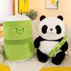 Panda Plush Toy with Bamboo Tube, Large Stuffed Animal, Panda Holding Bamboo, Birthday Gift (Small, 1 Piece)