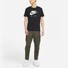 Nike Спортивная футболка с круглым вырезом и коротким рукавом Air Big Logo Print, мужские топы, черный DD3352-010
