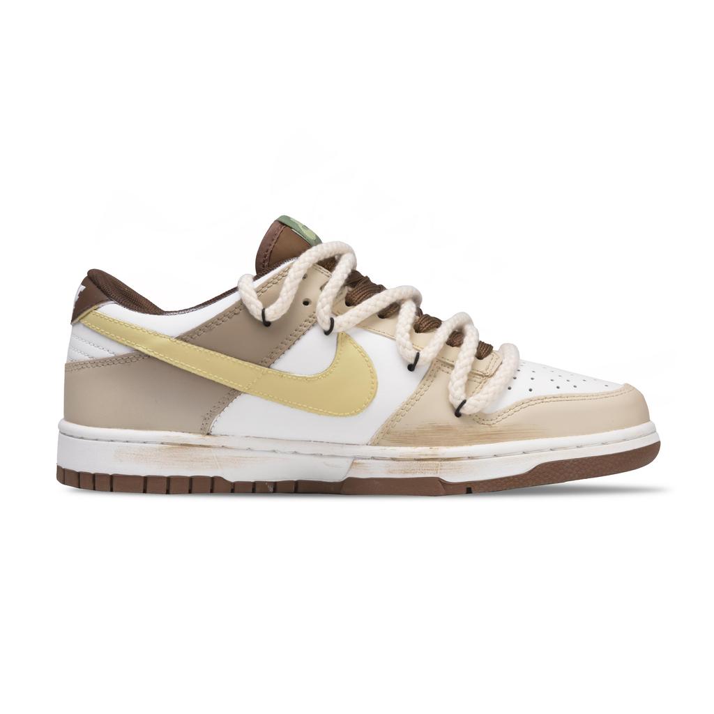 Nike Dunk Cushioning, Wear Resistant Low top Skateboard Shoes Unisex Brown HV1794-211(Team152-)