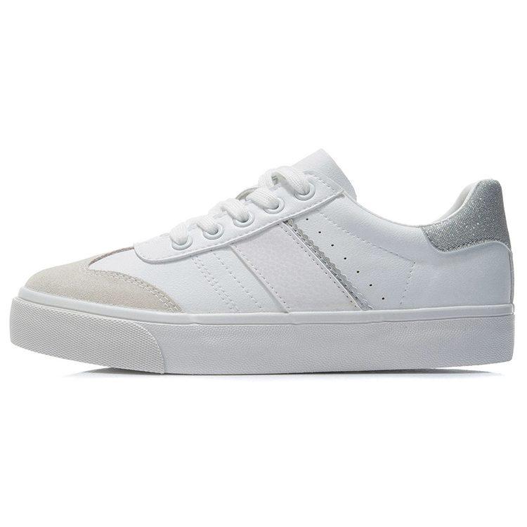 Li Ning Vulc Lite Низкие Скейтбордические кроссовки Мужские Белые AGCR339-1