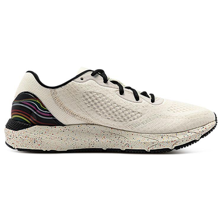 Under Armour HOVR Sonic 5 Pride CN Удобная ткань Низкие кроссовки для бега Унисекс кроссовки Лайм-Белый 3025670-100