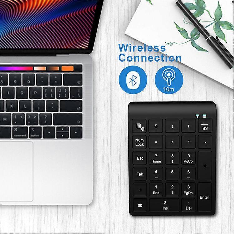 Bluetooth Цифровая клавиатура для ноутбука, Беспроводная цифровая клавиатура, Перезаряжаемая через USB C, 22-клавишная Bluetooth 10-клавишная цифровая клавиатура для ноутбука, компьютера, Mac, MacBook A
