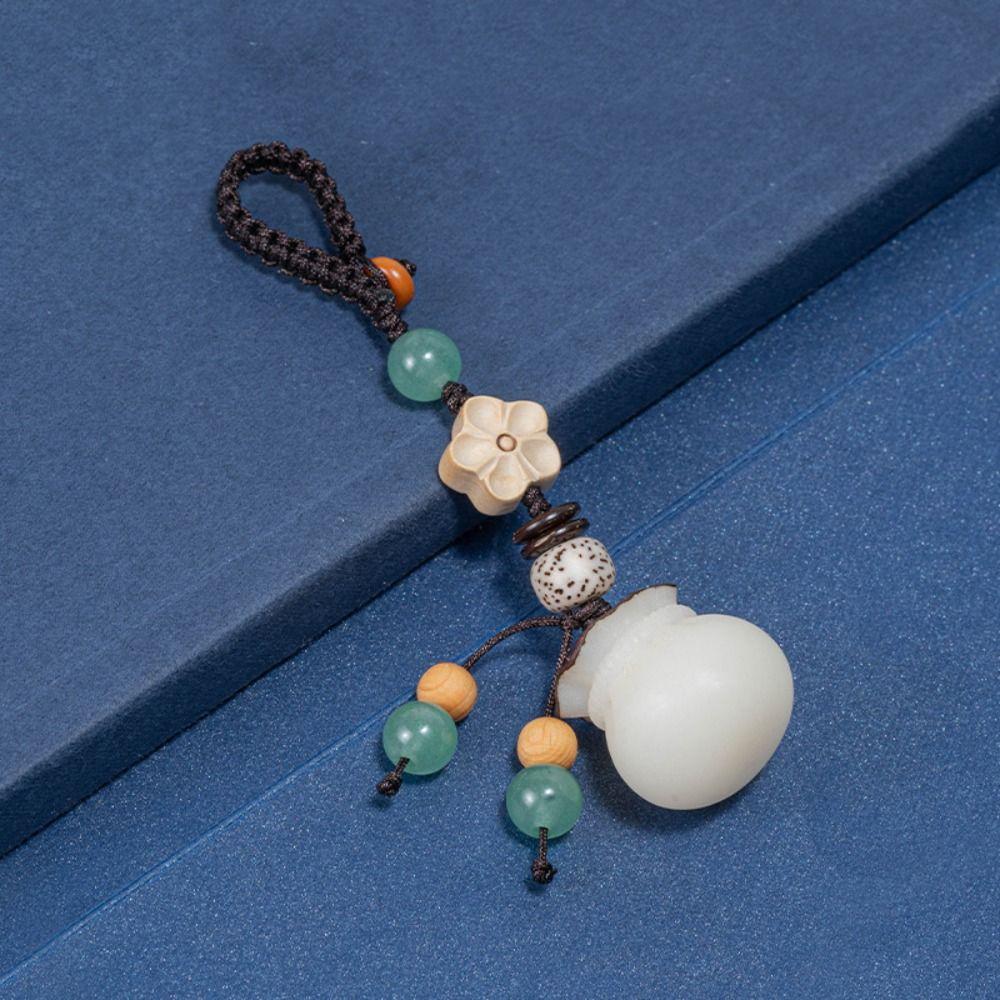 Подарок другу китайский счастливый брелок ручной работы держатель для ключей женская сумка кулон Бодхи кошелек держатель для ключей