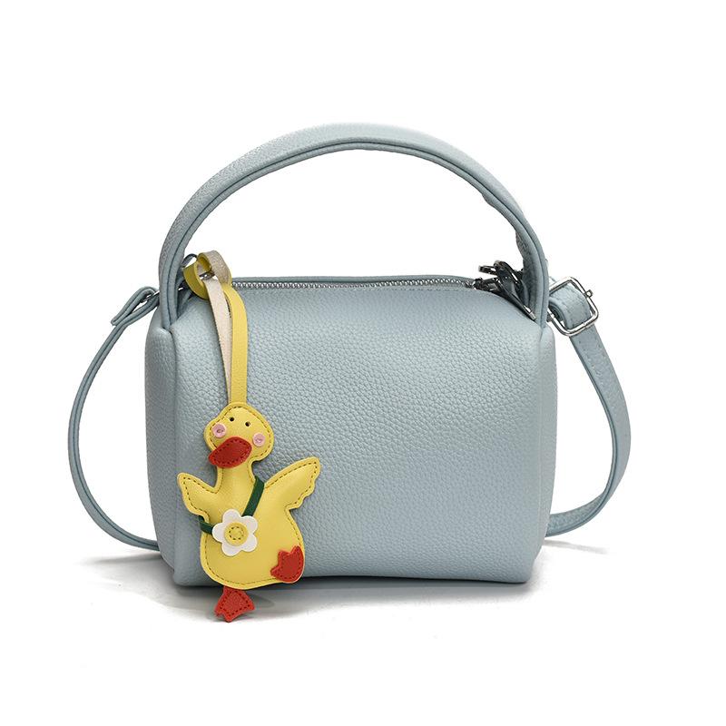 This Year, Dopamine Is Popular, Simple Lychee Pattern Portable Pillow Bag, Casual Versatile Commuter Fashion Messenger Women's Bag.