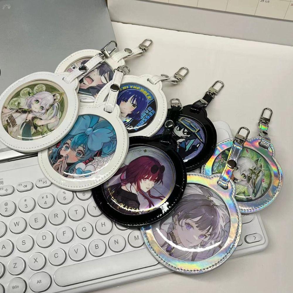 Badge Display Badge Storage Bag PU Single Badge Itabag Creative Transparent Round Bag Gift