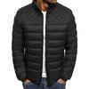 Men's Fall and Winter Warm Plus Size Stand-up Collar Jacket Short Windproof Jacket Lined with Cotton Zipper Jacket