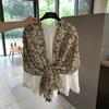 Summer Silk Scarf Shawl Sun Protection Dual-Purpose Yarn Scarf Scarf Spring And Autumn Ethnic Style Versatile Decorative Cotton And Linen Scarf