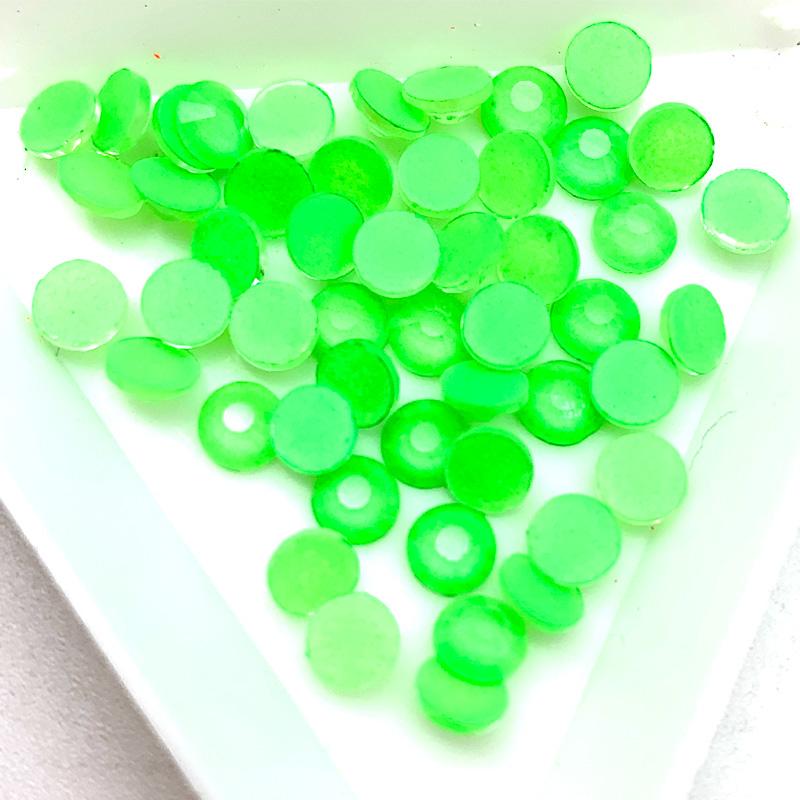 Factory Supply SS6/SS10/SS16/SS20 Non Hotfix Fluorescent Neon Purple Colours Rhinestones Flat Back