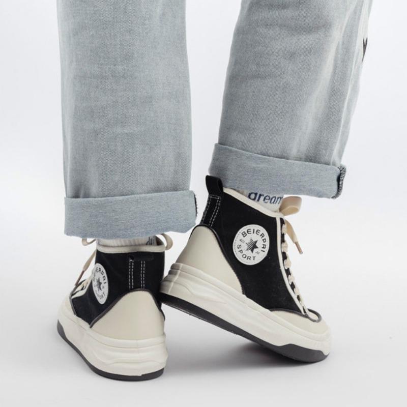 Высокие парусиновые туфли студенческая спортивная обувь студенческая универсальная обувь Tide Ins Design Sense повседневная обувь для сноубординга