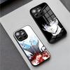 Чехол для телефона с аниме Blue Lock Для iPhone 16 Pro Max 15 Plus 14 Pro 12 11 13 Mini X XR XS Max 8 7 Plus SE Стеклянная крышка
