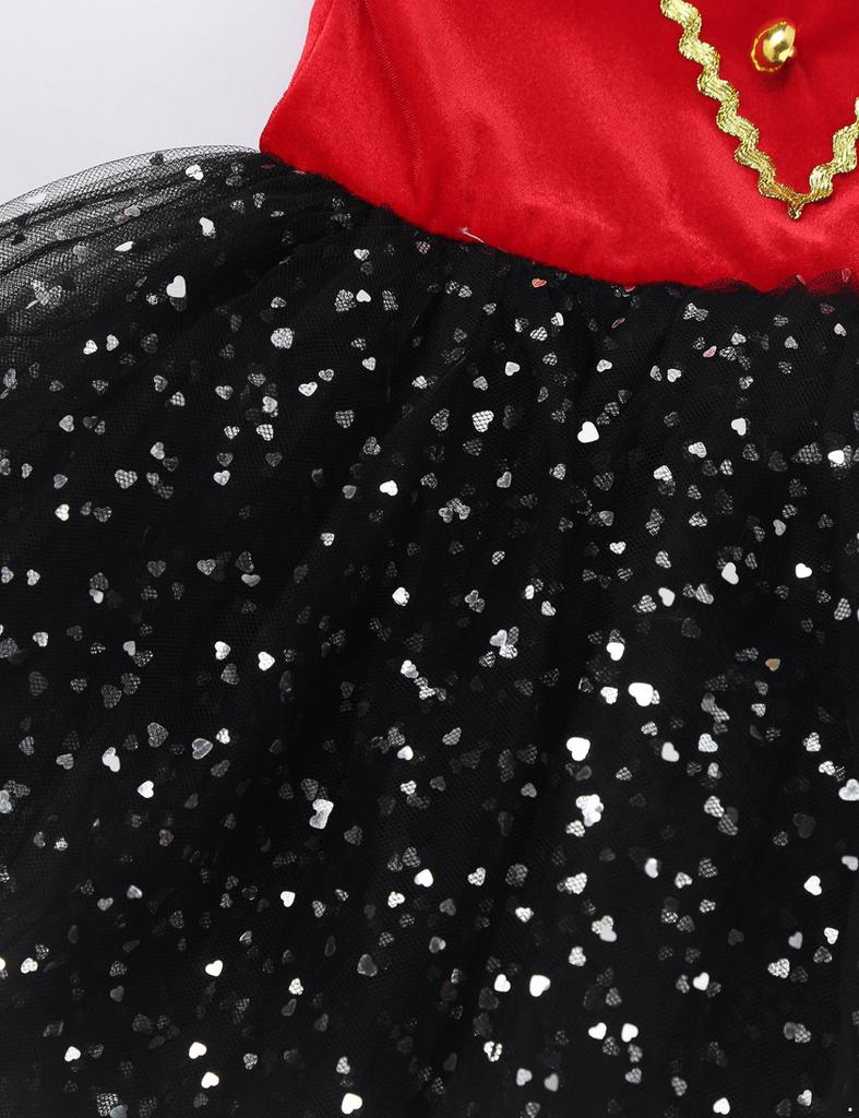 Блестящее Цирковое Платье-Туту для Девочек - Идеально для Рождества, Хэллоуина и Вечеринок