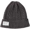 Mizuno Breath Thermo Outdoor Cable Knit Charcoal Heather Cap, Heat-Generating Material, B2JWC530,