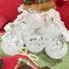6pcs Clear Baubles Christmas Ball 6cm Hanging Ball Shatterproof Xmas Hanging Ornament  Party Supply