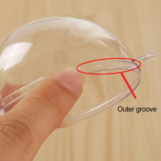 5 шт. Рождественский шар Прозрачный Наполняемый Полый Небьющийся Многоразовый Сценический макет Декор Торгового центра Рождественский декор Подвеска-шар для подвешивания Вечеринка