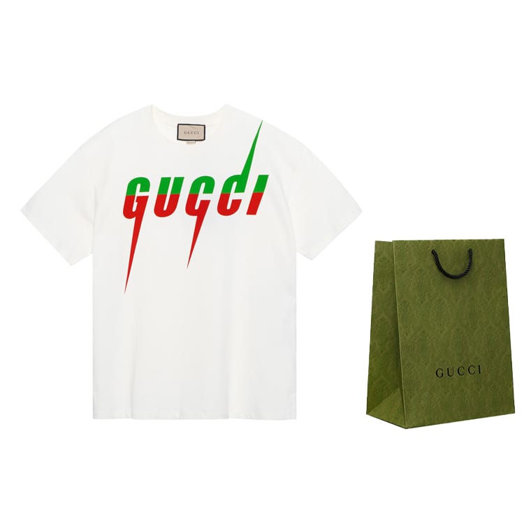 GUCCI Men's Cotton Blade T-shirt White 565806-XJAZY-9037