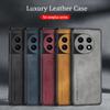 One Plus 10t 10r 9r 11r 2v Luxury Sheepskin Leather Case For Oneplus 11 Ace 2 10 Pro 9 R T 5g 9RT Men Retro Back Cover Oneplus11