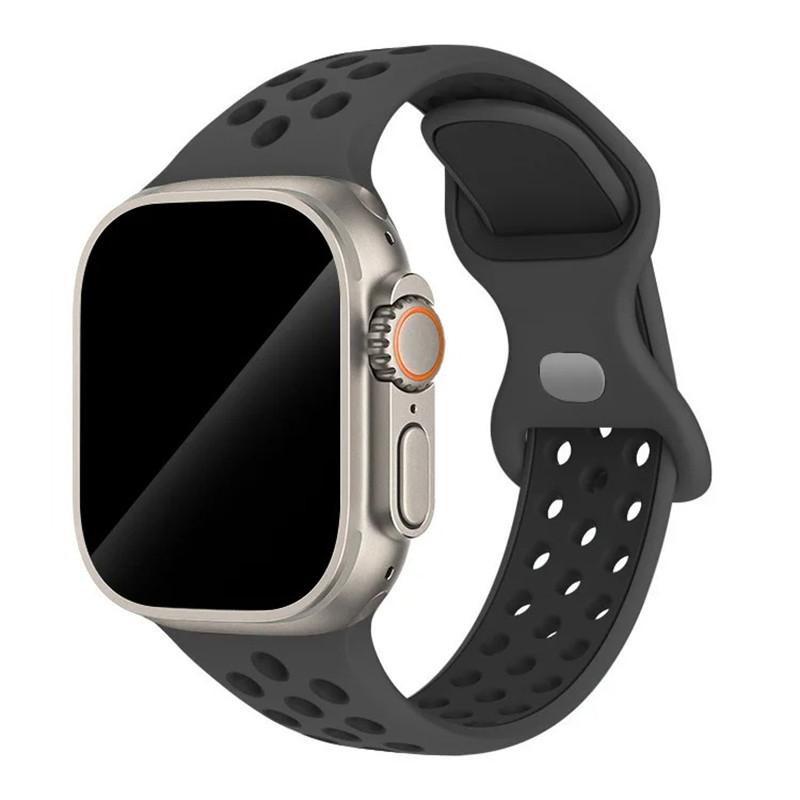 Спортивный ремешок с цветными частицами, резиновый ремешок для Apple Watch 49 мм 46 мм 45 мм 44 мм 42 мм 41 мм 40 мм для IWatch 11 10 9 8 7 6 5 4 3 SE