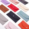 1 шт. Женский кошелек Многоразовый зажим для денег Кошелек Хранение наличных Банковских карт Сумка Длинный стиль Ультратонкий Портативный Кожаный