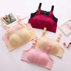 Lace Underwear Bra Adjustable Super Soft Sweat Absorption No Steel Ring Push Up Seamless Bralette Tops