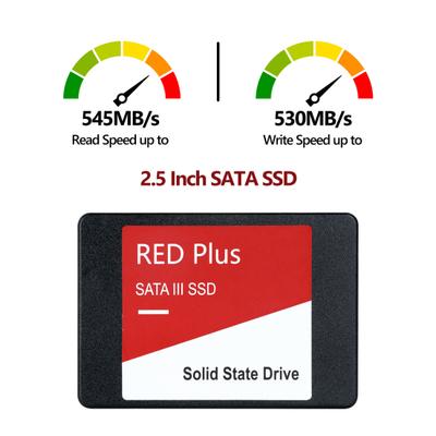 1/2/4 ТБ SATA 3 2,5-дюймовый SSD Скорость до 545 МБ/с Чтение 530 МБ/с Запись ПК Настольный компьютер Ноутбук Внутренний твердотельный накопитель Компьютерные аксессуары