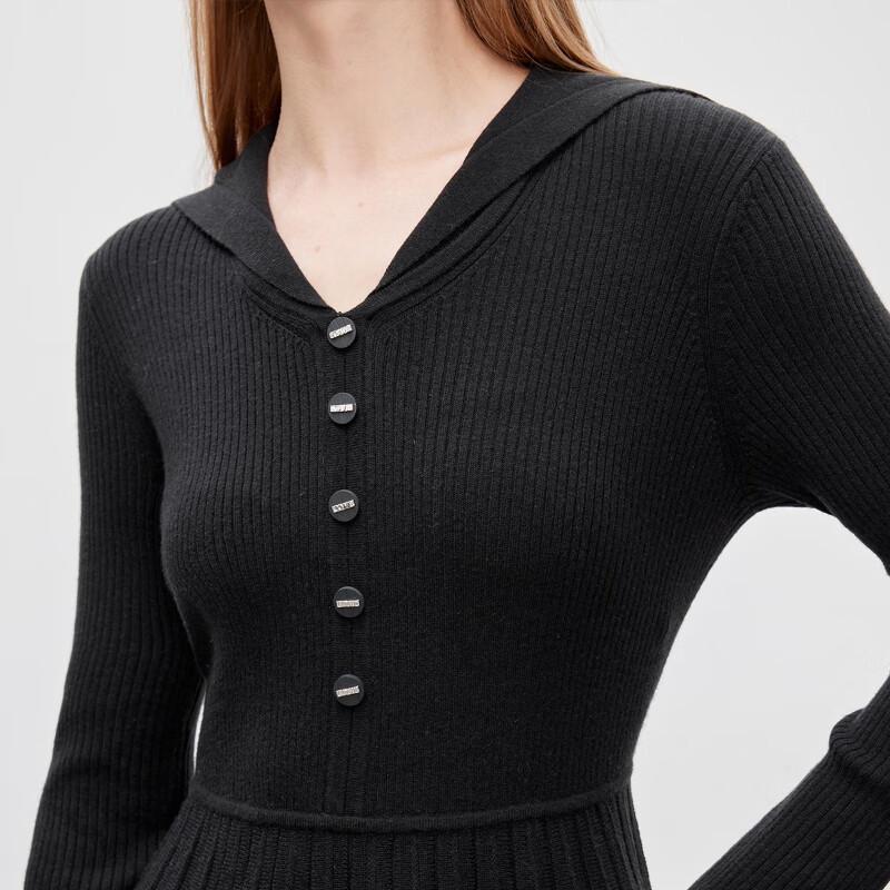 Only Элегантное трикотажное плиссированное миди-платье на осень 2025