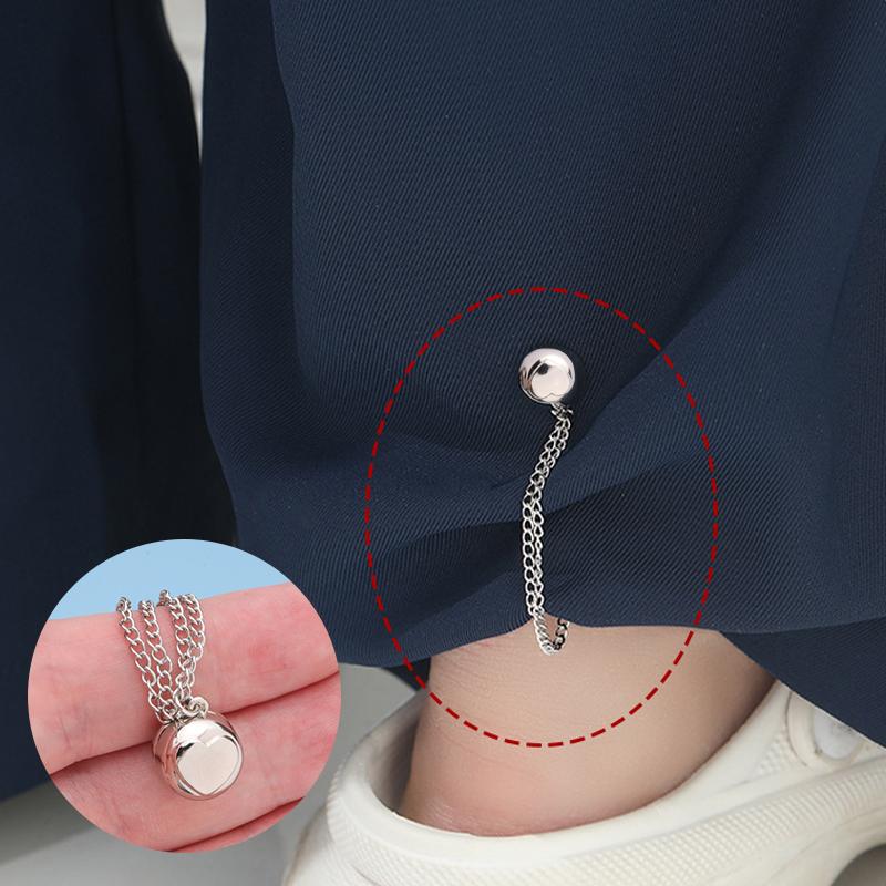 1шт магнитная пряжка цепи брюки нога фиксатор зажим фиксированная магнитная пряжка аксессуары для одежды