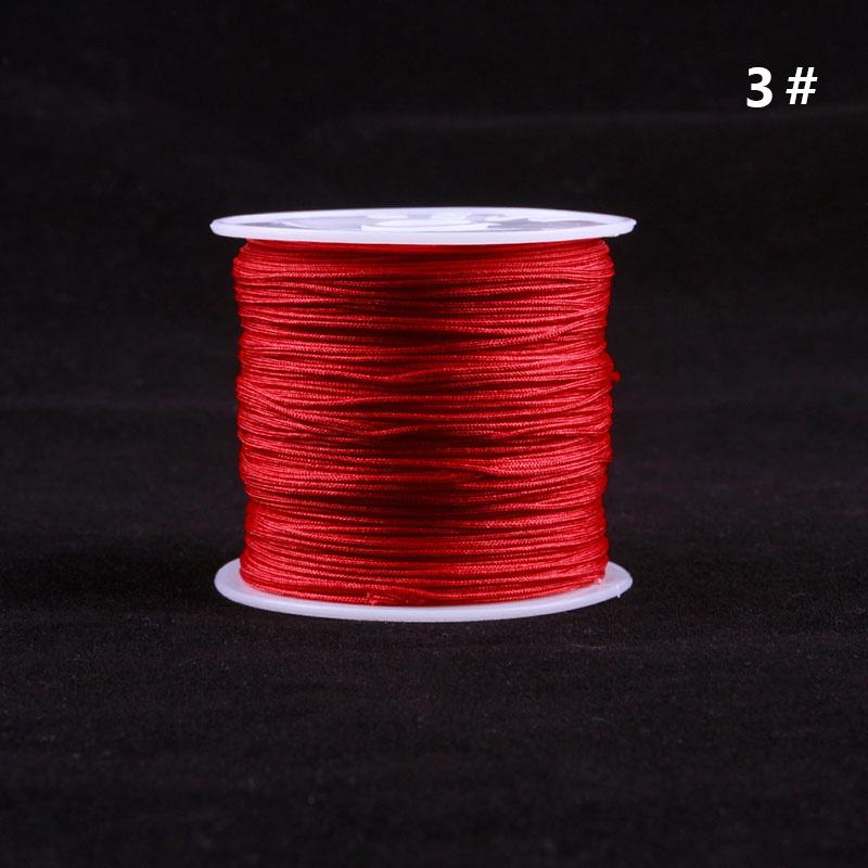 SHANGSHU 1 Roll 45mx0.88mm Nylon Cord Thread Chinese Knot Macrame Bracelet Braided Cord