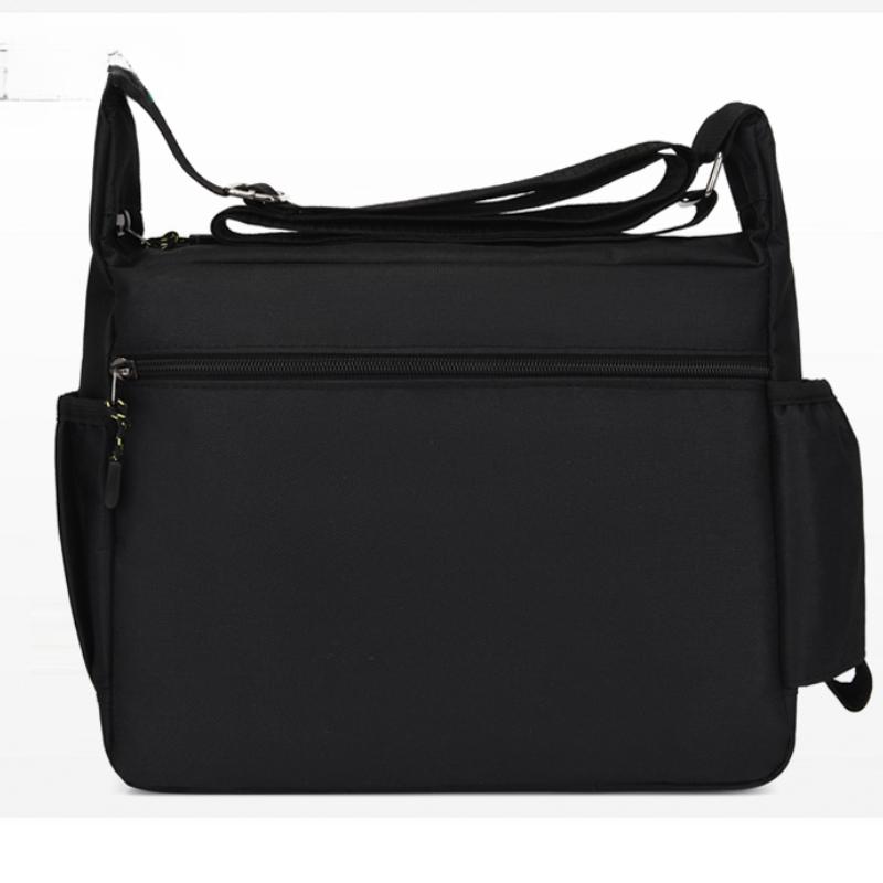 Мужская сумка через плечо из ткани Оксфорд, повседневная дорожная сумка через плечо, большая вместимость, средняя по возрасту, маленькая квадратная сумка, сумка для инструментов
