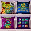 Игровая Подушка Geometry Dash Ультра Мягкая Кожевенно-Дружелюбная Ткань Облачный Комфорт и Скрытая Молния