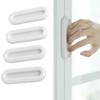 4 шт. самоклеящиеся дверные ручки овальные дверные ручки для межкомнатных дверей стеклянные окна шкафы ящики нескользящие ручки вспомогательные ручки