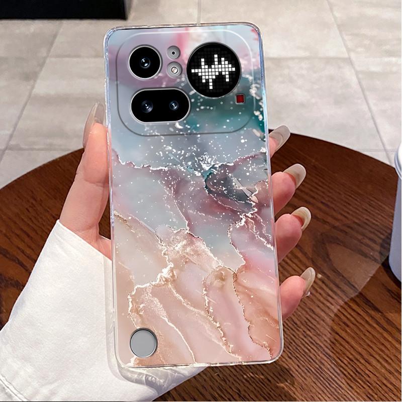 Чехол для Nothing Phone 4a Pro Прозрачный Роскошный Милый Кролик с Сердечком Смешной Мягкий Силиконовый Задняя Крышка из ТПУ для Nothing Phone4A Pro