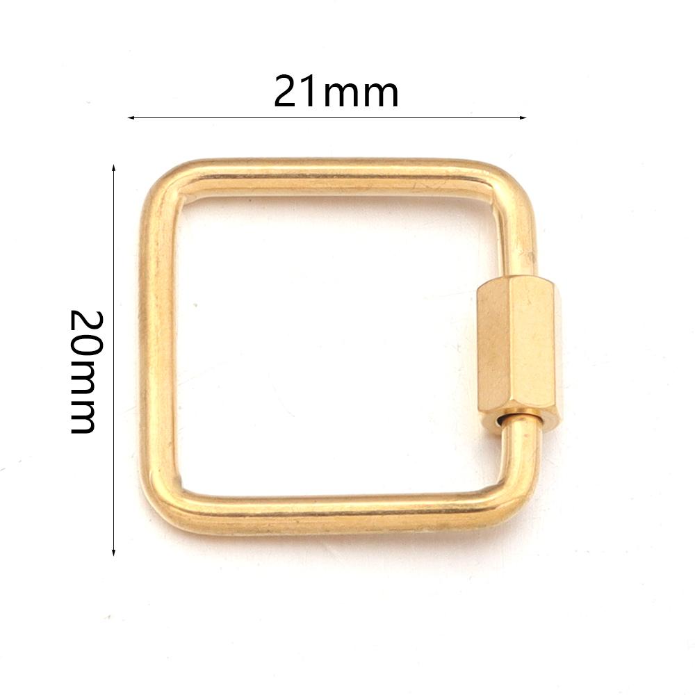 2pcs/lot Stainless Steel Screw Clasps Oval Heart Shape Carabiner Lock Clasp For Jewelry Connector Fastener DIY Keychain Supplies